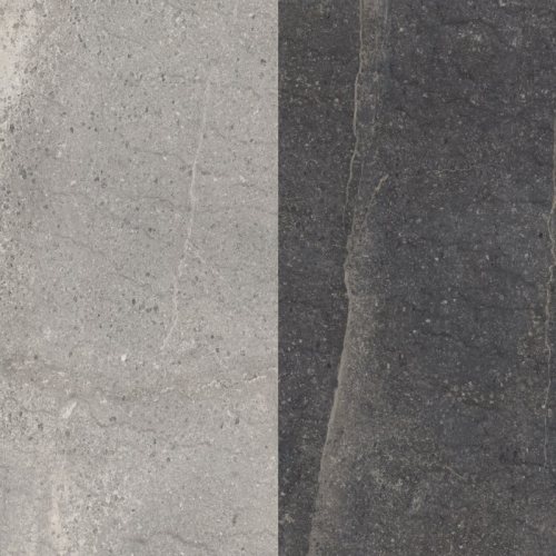 Стеновая панель Мрамор Кандела светло-серый/Камень Кандела антрацит ЭГГЕР