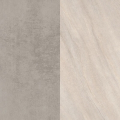 Стеновая панель Хромикс серебро /Камень Кальвия пес-сер