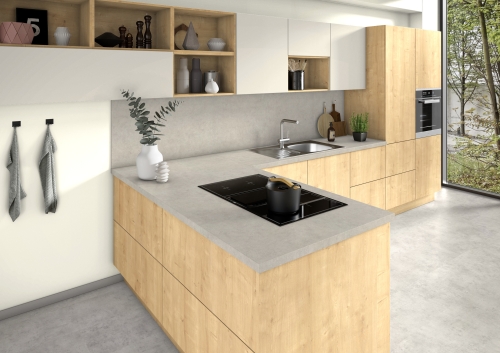 Столешница Спаркл Грэйн белый ЭГГЕР