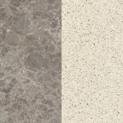 Стеновая панель Мрамор Сиена серый /Камень Сонора белый ЭГГЕР