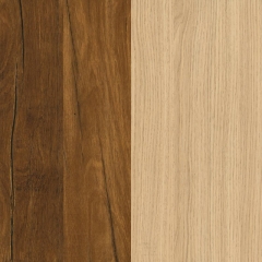 Стеновая панель Дуб Хантон темный/Дуб Виченца ЭГГЕР